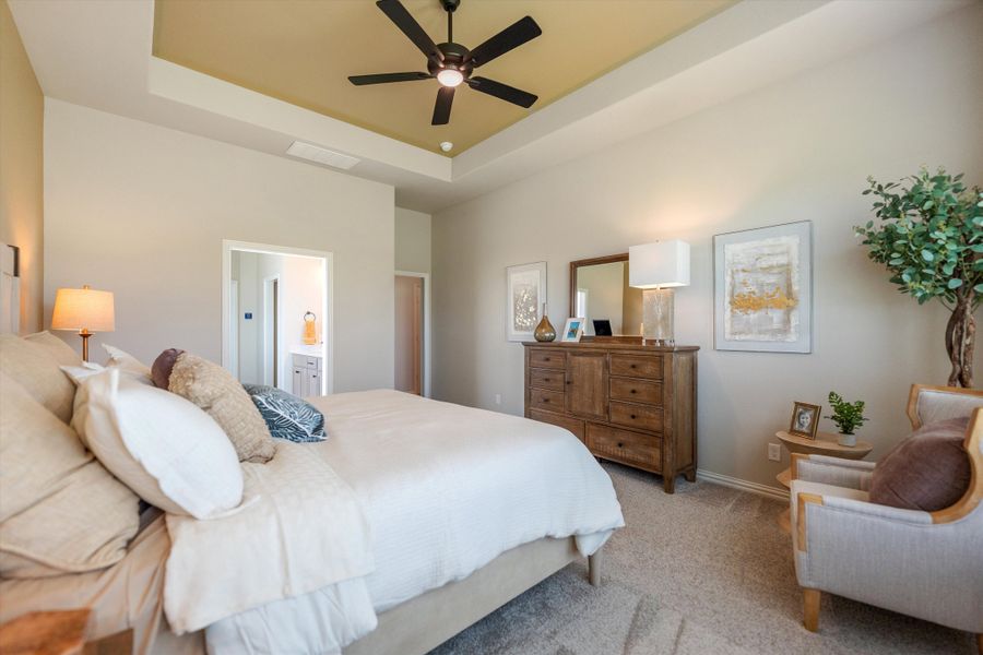 Furnished interior in a model home at Hillview Addition in Decatur (Image 24).