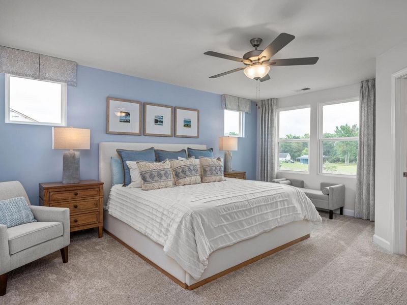Furnished interior in a model home at Springvale in Willow Spring (Image 10).