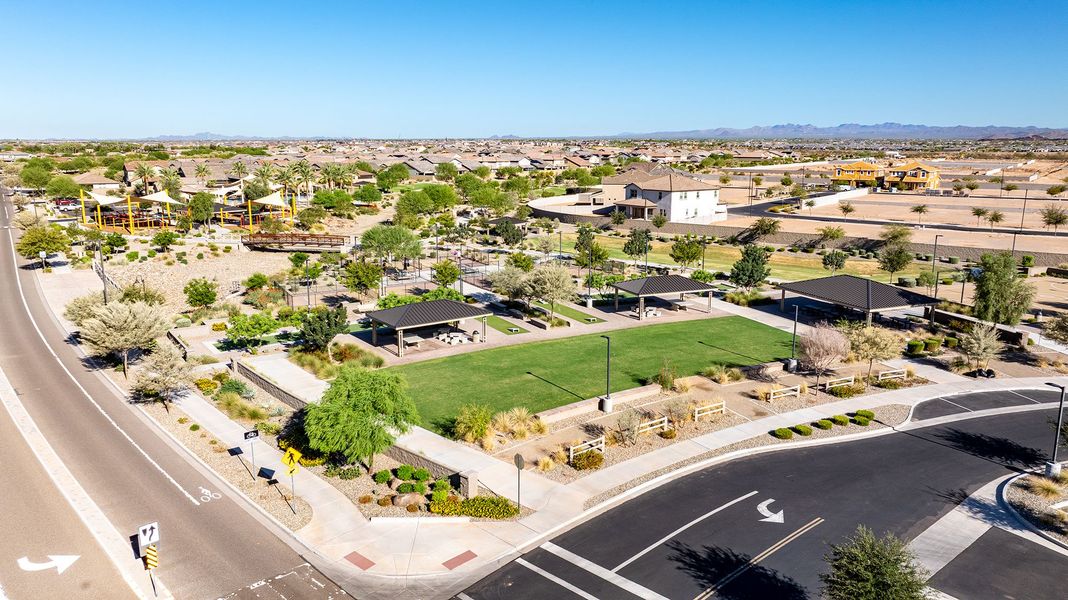 Aerial view of the Escalante community in Surprise, AZ, showing layout and nearby surroundings (Image 5).