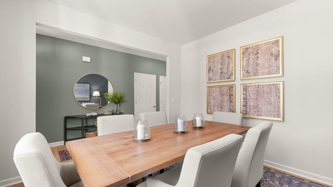 Furnished interior in a model home at Oconee Overlook in Gainesville (Image 3).