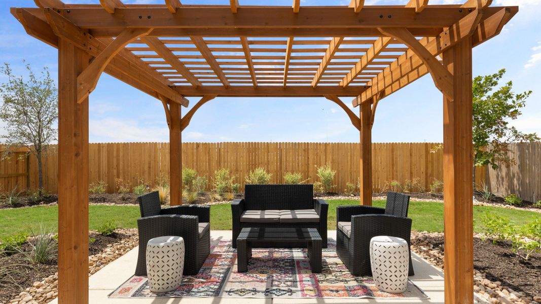 Swenson Heights Model Home Patio