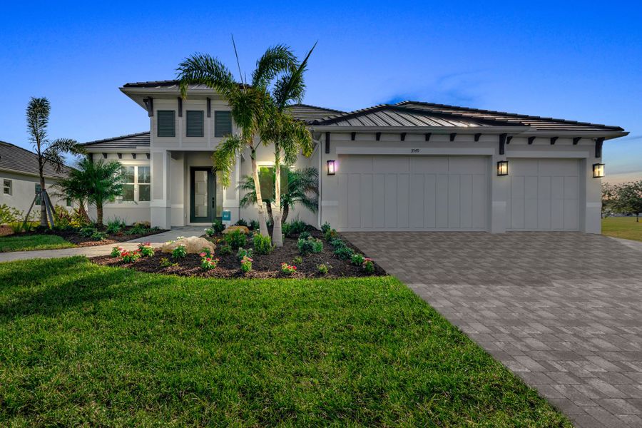 Front exterior of a home in the River Preserve Estates community, located in Parrish, FL (Image 2).