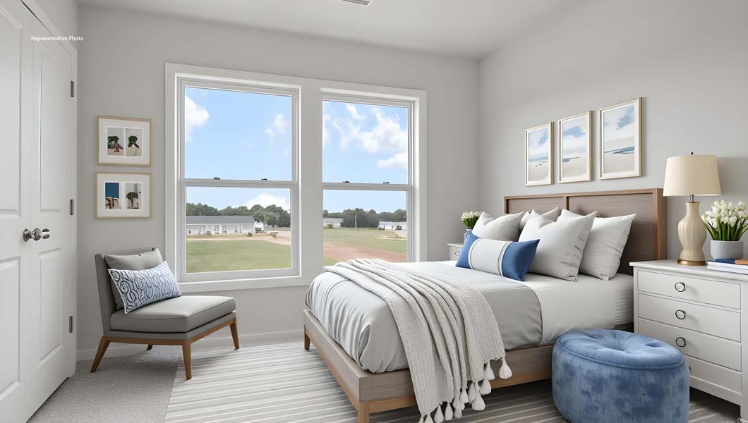 Furnished interior in a model home at Skybrook Corners in Huntersville (Image 13).