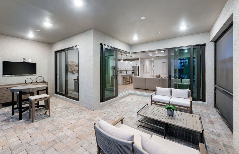 Enjoy options like the zero corner slider on your new home