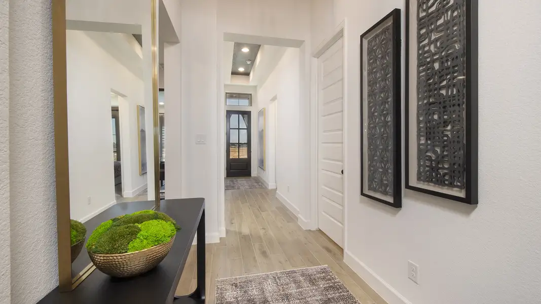 Furnished interior in a model home at Everly 45' in Hockley (Image 5).