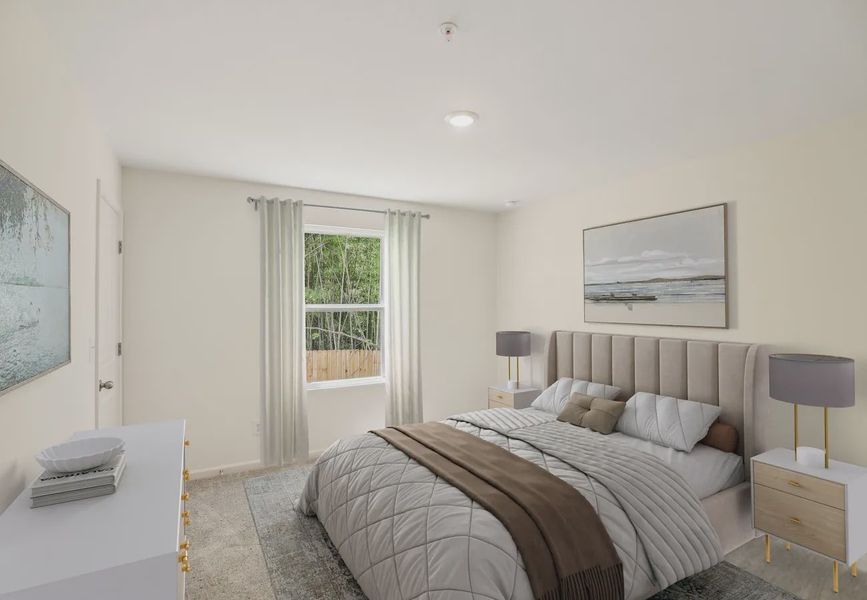 Furnished interior in a model home at Chestnut Grove in Douglasville (Image 15).