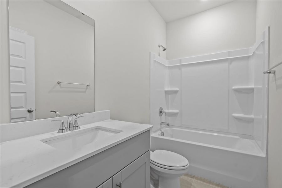 Furnished interior in a model home at Holland Park in Spartanburg (Image 3).