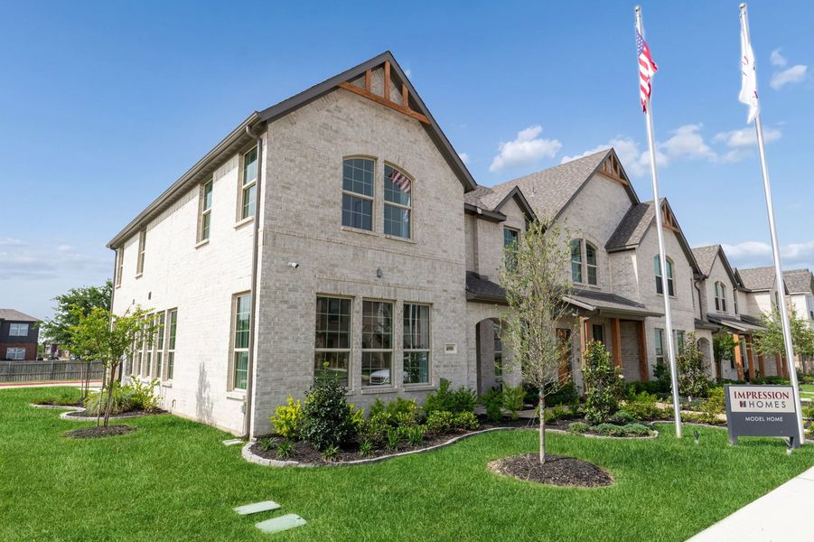 Front exterior of a home in the Sanger Circle – Townhomes community, located in Sanger, TX (Image 38). Front exterior of a home in the Sanger Circle – Townhomes community, located in Sanger, TX (Image 38).