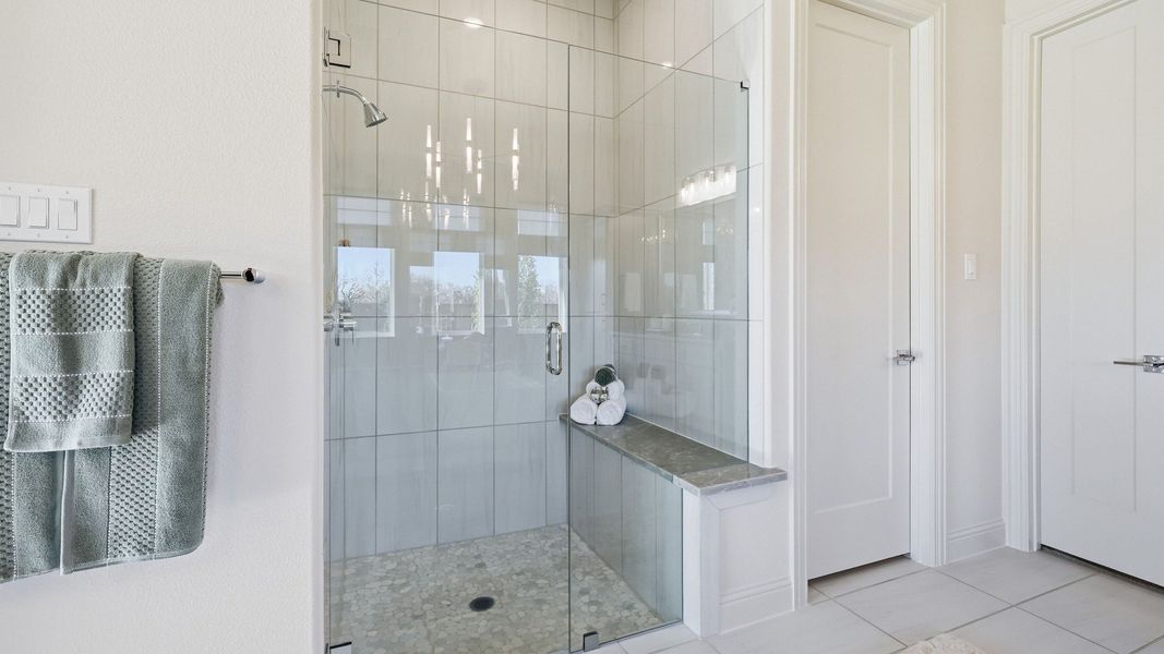 Furnished interior in a model home at Lakeshore Bluffs in Shady Shores (Image 30).