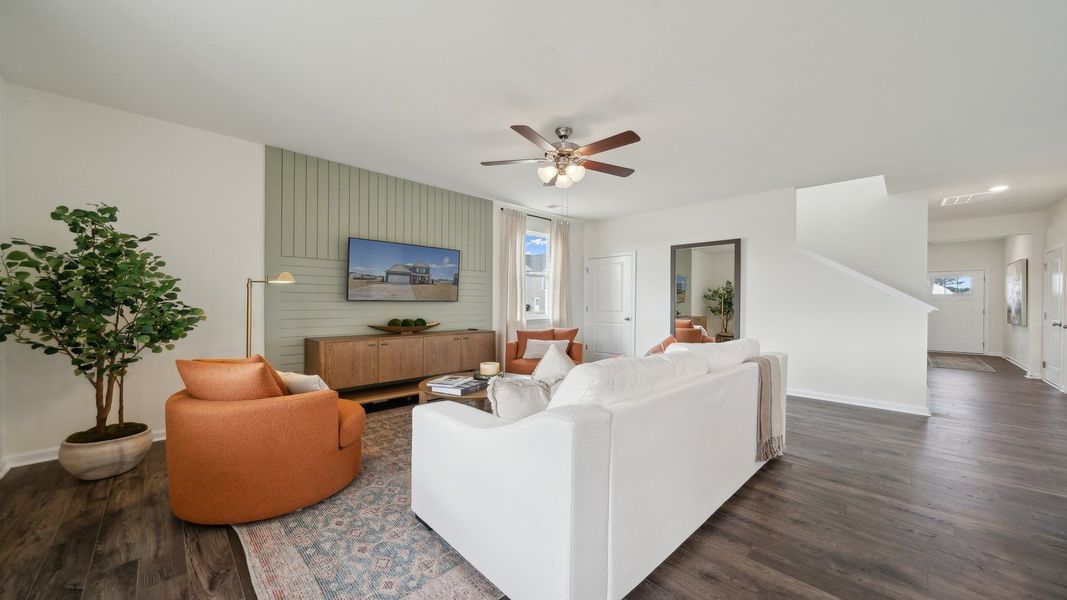Furnished interior in a model home at Tooley Harbor in Elizabeth City (Image 13).