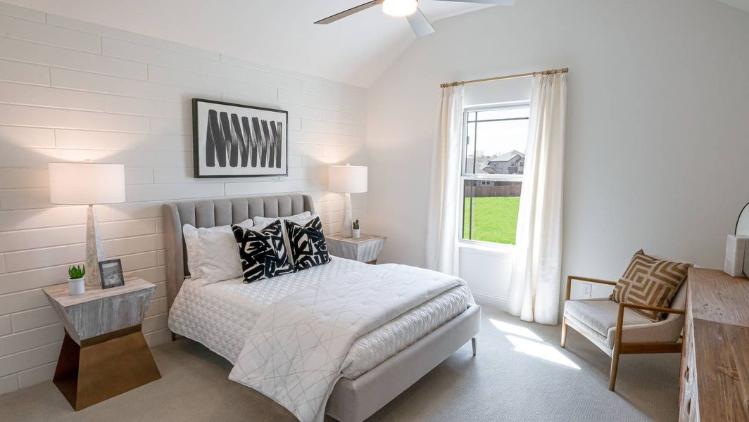 Furnished interior in a model home at Marine Creek Ranch in Fort Worth (Image 10).