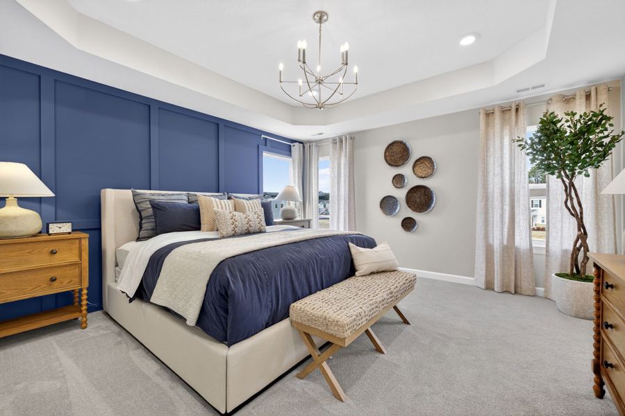 Furnished interior in a model home at The Farm at Neill's Creek in Lillington (Image 21).