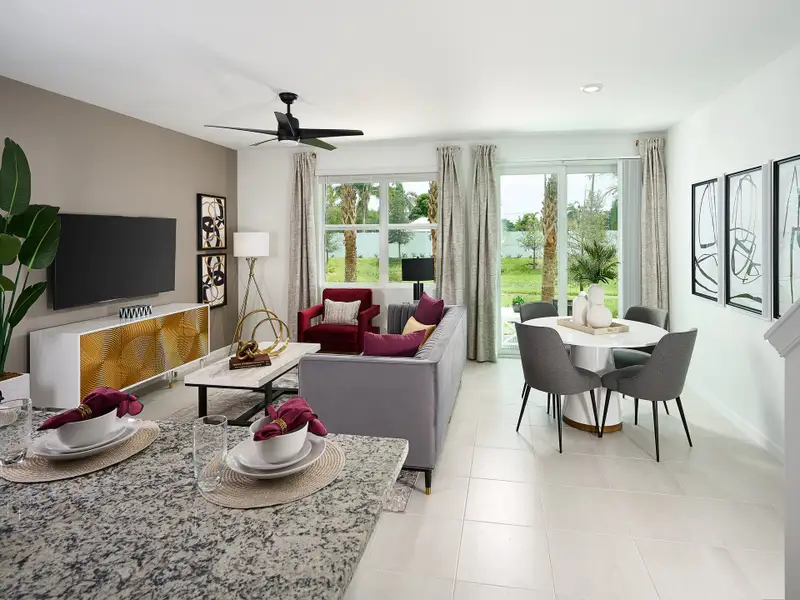 Furnished interior in a model home at Tidewater in Fort Pierce (Image 4). Furnished interior in a model home at Tidewater in Fort Pierce (Image 4).