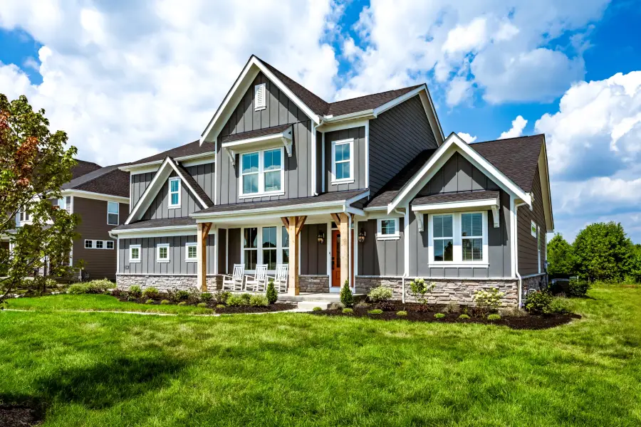 Front exterior of a home in the Solmere community, located in Cumming, GA (Image 14).