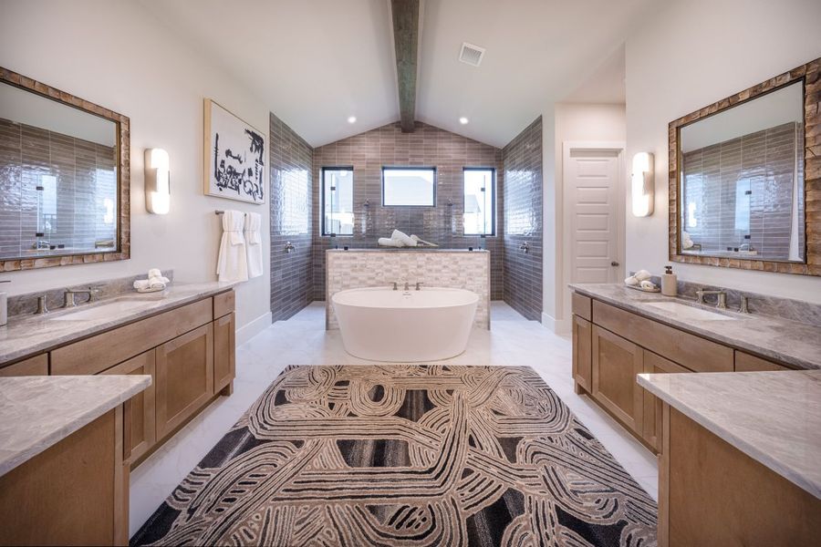 Furnished interior in a model home at Harper Estates in Celina (Image 8).