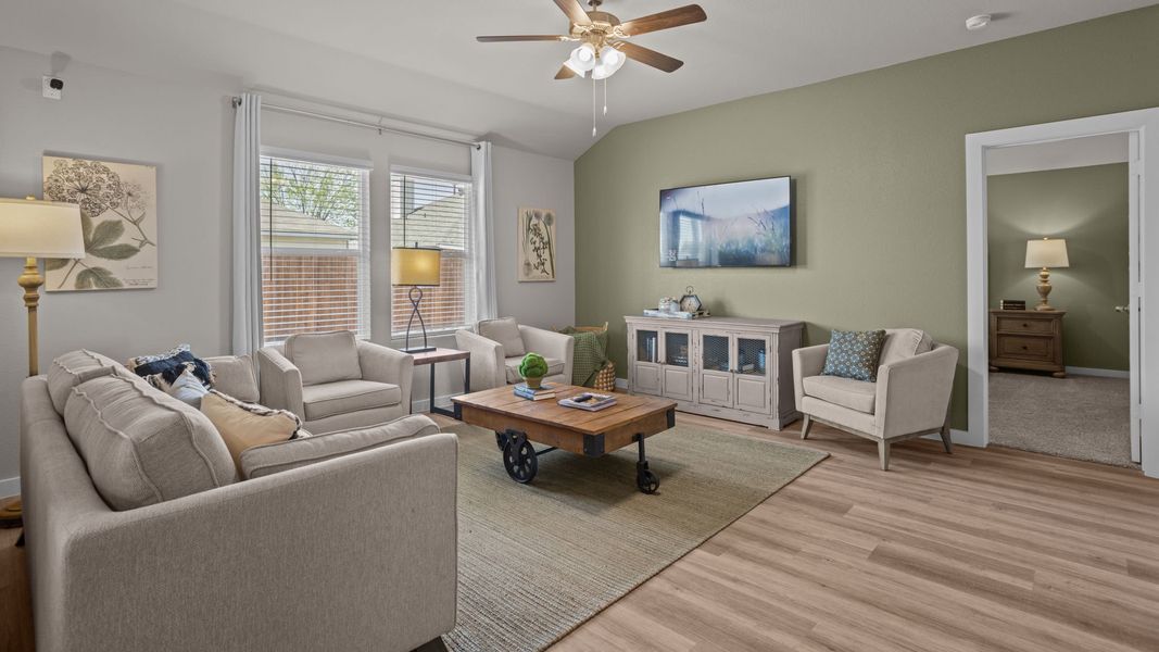 Furnished interior in a model home at Hampton Hills in Abilene (Image 12).