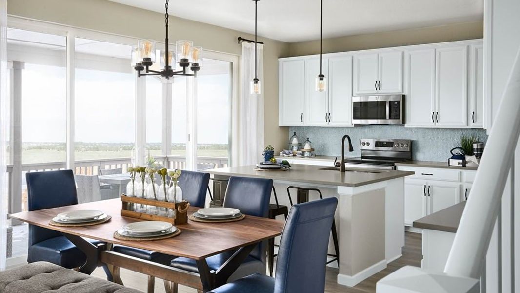 Image 5 of the Trails at Crowfoot Town Collection community in Parker, CO. Image 5 of the Trails at Crowfoot Town Collection community in Parker, CO.