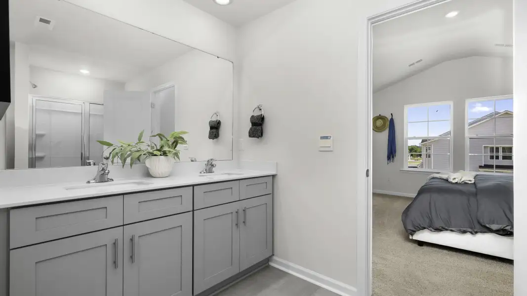 Furnished interior in a model home at Hastings Farm in Kernersville (Image 11).