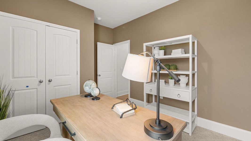 Furnished interior in a model home at Haven Abbey in Cumming (Image 39).