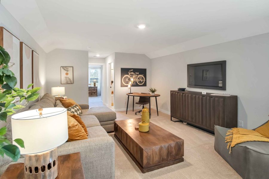 Furnished interior in a model home at Nexus South in Gallatin (Image 22).