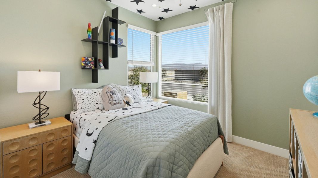 Furnished interior in a model home at Teravalis in Buckeye (Image 41).