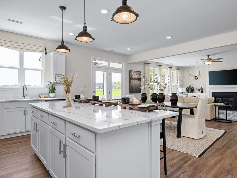 Furnished interior in a model home at Wellers Knoll in Lillington (Image 20).