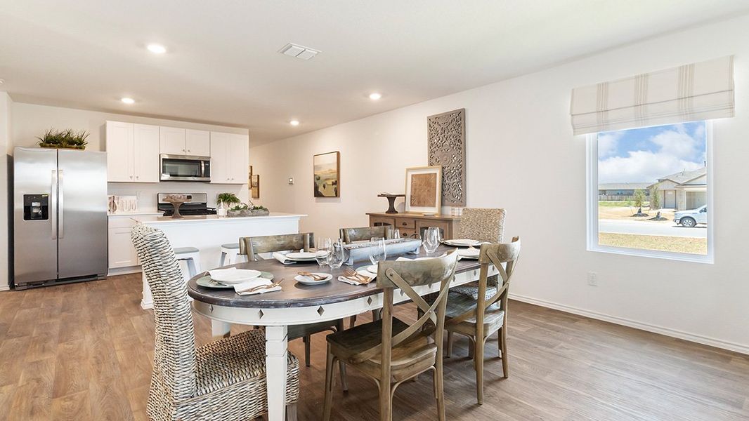 Furnished interior in a model home at Preserve at Medina in Von Ormy (Image 33).