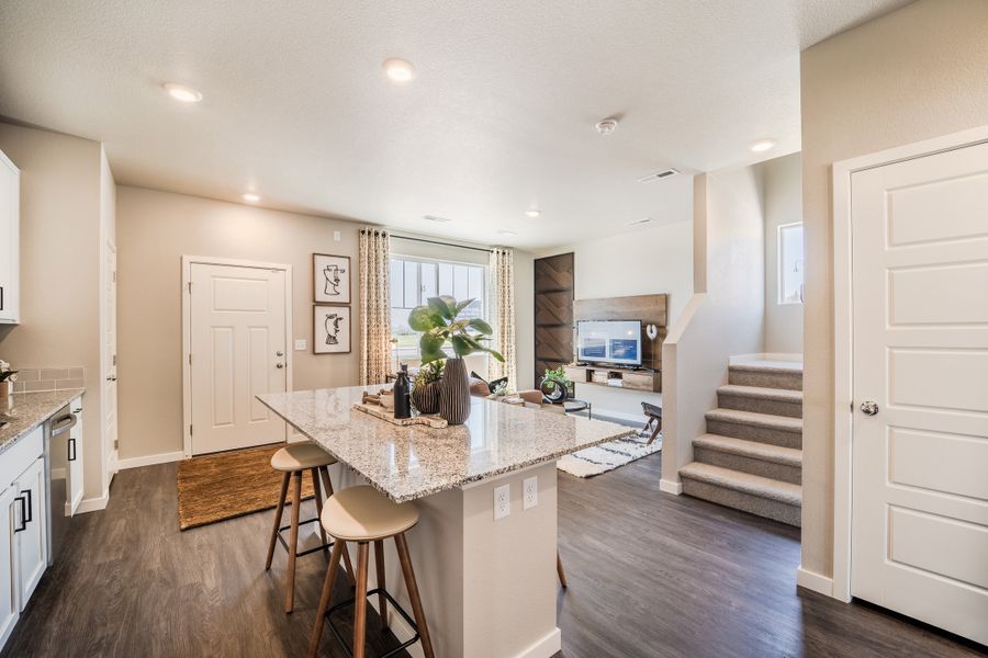 Furnished interior in a model home at Timnath Ranch in Timnath (Image 15). Furnished interior in a model home at Timnath Ranch in Timnath (Image 15).