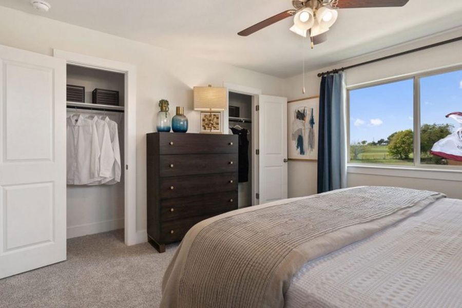 Furnished interior in a model home at Saddle Creek Twinhomes in Georgetown (Image 23).