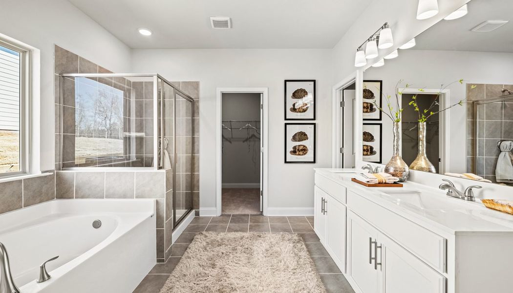 Furnished interior in a model home at Chimney Oaks in Homer (Image 30). Furnished interior in a model home at Chimney Oaks in Homer (Image 30).