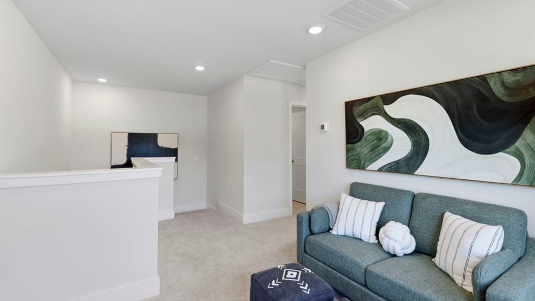Furnished interior in a model home at Ken's Crossing in Moore (Image 24).