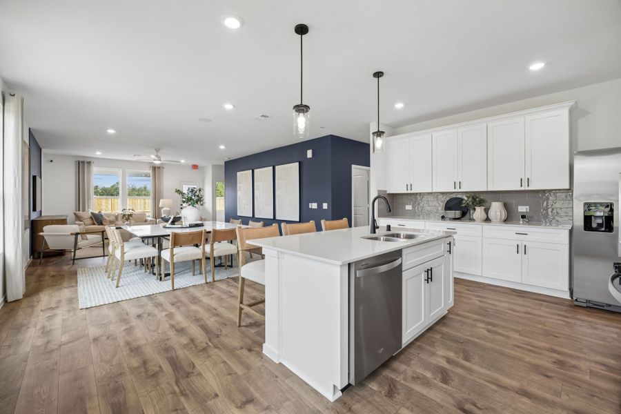 Furnished interior in a model home at Mavera in Conroe (Image 6).