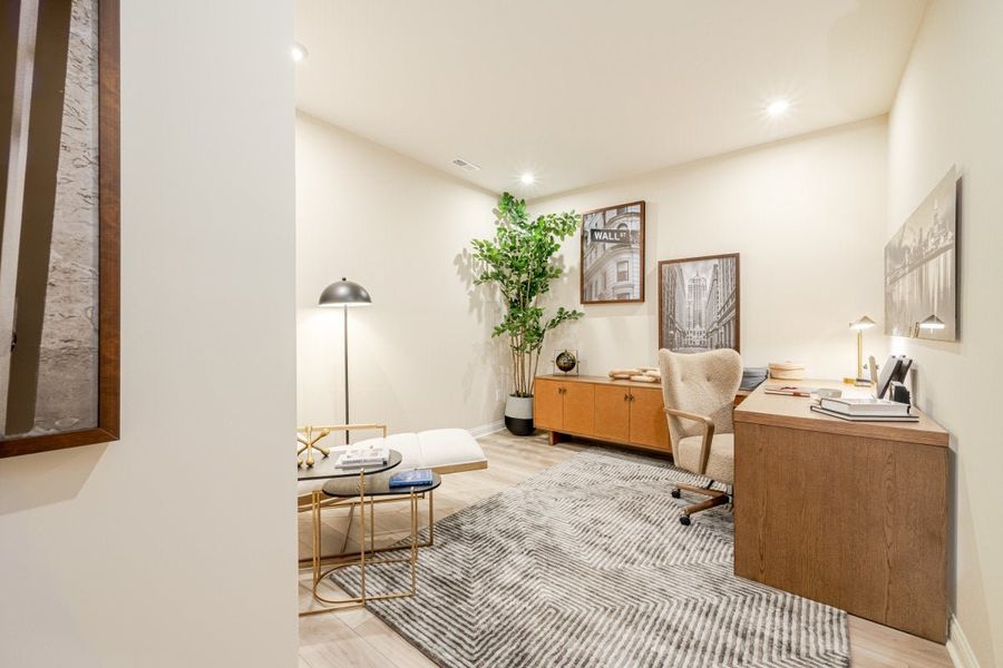 Furnished interior in a model home at Laurel Farms in Dallas (Image 32).