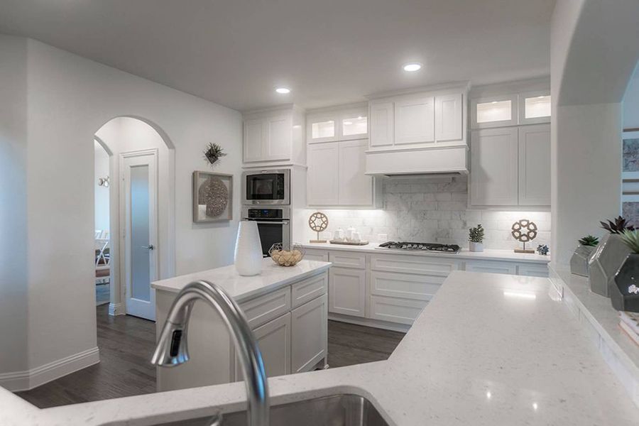 Furnished interior in a model home at Cambridge Estates in Prosper (Image 14).