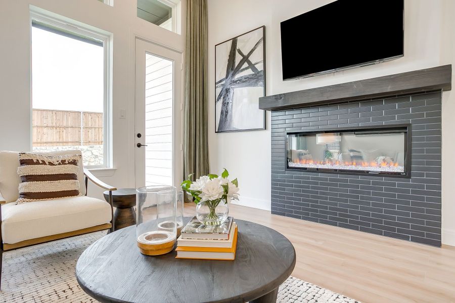 Furnished interior in a model home at Creekside in Royse City (Image 37).