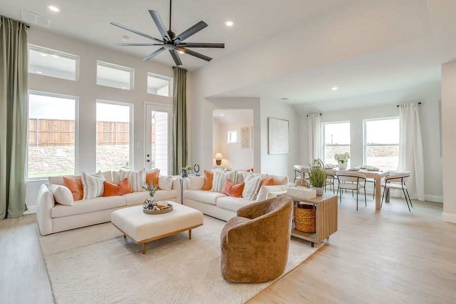 Furnished interior in a model home at Creekside in Royse City (Image 98).