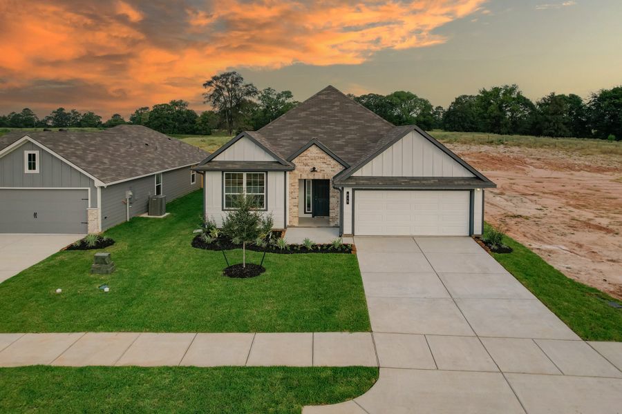 Front exterior of a home in the Rockbridge East community, located in Huntsville, TX (Image 9). Front exterior of a home in the Rockbridge East community, located in Huntsville, TX (Image 9).