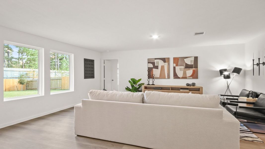 Furnished interior in a model home at Lexington Heights in Willis (Image 8).