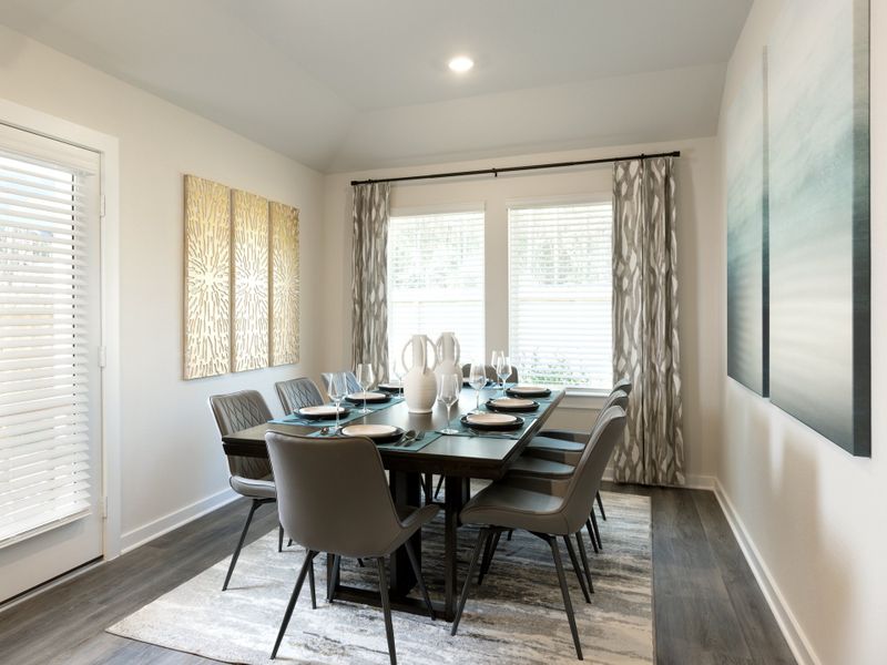 Furnished interior in a model home at Landing Meadows - Premier Series in New Caney (Image 9).