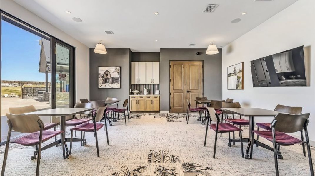 Clubhouse amenity interior lounge