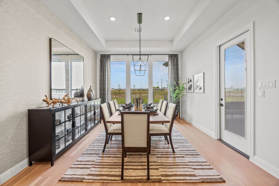 Furnished interior in a model home at Paloma Ranch in New Fairview (Image 21).