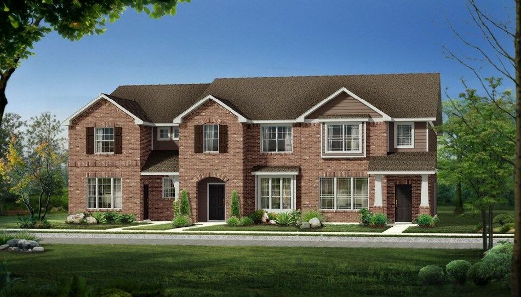 Image 1 of the Brentwood Place Townhomes community in Denton, TX. Image 1 of the Brentwood Place Townhomes community in Denton, TX.