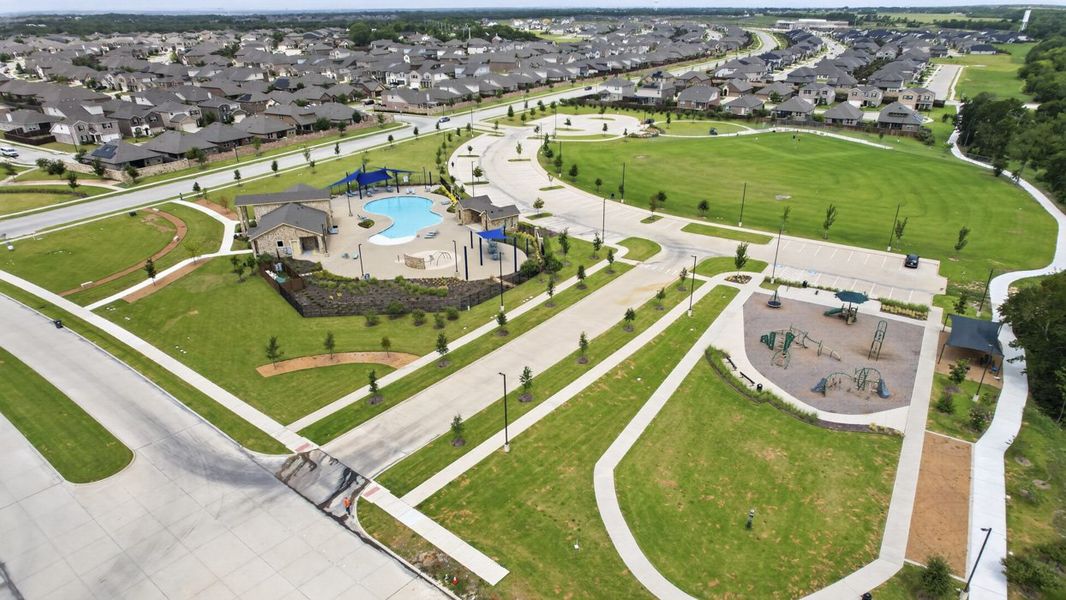 Aerial view of the Whitewing Trails community in Princeton, TX, showing layout and nearby surroundings (Image 13). Aerial view of the Whitewing Trails community in Princeton, TX, showing layout and nearby surroundings (Image 13).