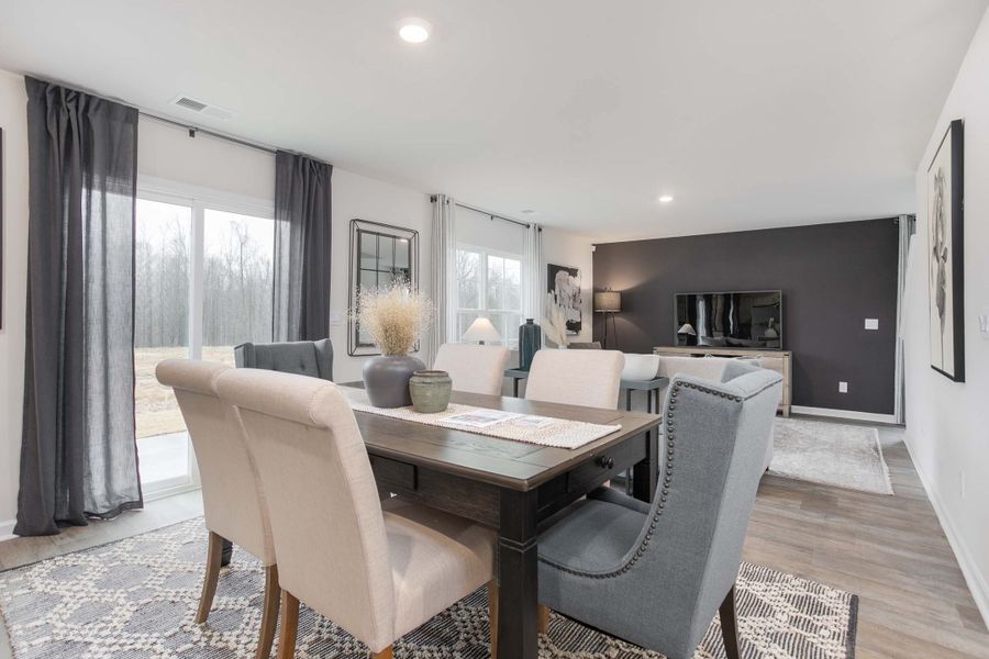 Furnished interior in a model home at Ridge Pointe in Trinity (Image 17).