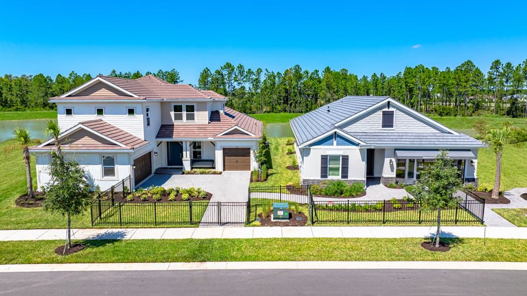 Front exterior of a home in the Hammock at Two Rivers community, located in Zephyrhills, FL (Image 4). Front exterior of a home in the Hammock at Two Rivers community, located in Zephyrhills, FL (Image 4).