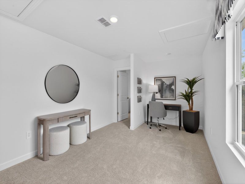 Furnished interior in a model home at Nolen Farm in Gastonia (Image 11).