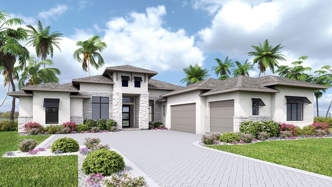 Front exterior of a home in the Southern Hills 80' community, located in Brooksville, FL (Image 19). Front exterior of a home in the Southern Hills 80' community, located in Brooksville, FL (Image 19).