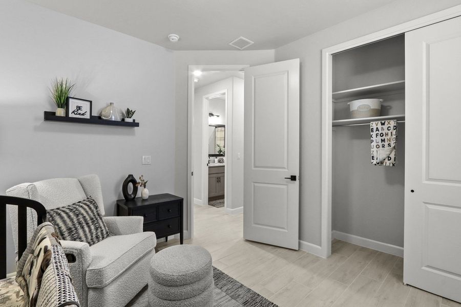 Furnished interior in a model home at Paseo Del Este in El Paso (Image 44).