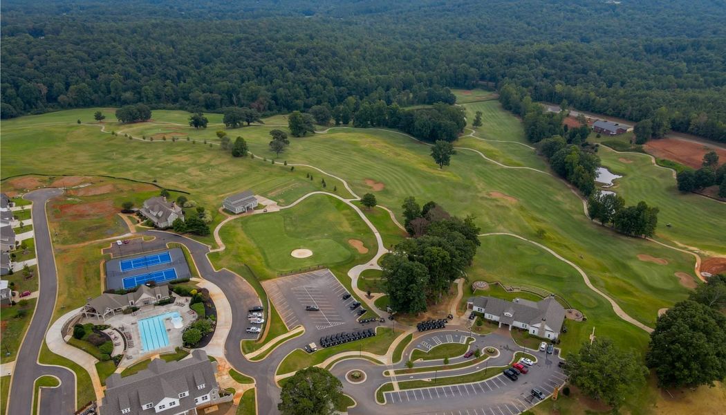 Aerial view of the Chimney Oaks community in Homer, GA, showing layout and nearby surroundings (Image 12). Aerial view of the Chimney Oaks community in Homer, GA, showing layout and nearby surroundings (Image 12).