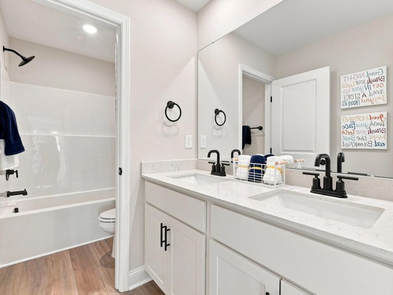 Furnished interior in a model home at Bailey Park in Fayetteville (Image 31).